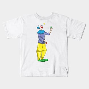 Clown Halloween Juggler Kids T-Shirt